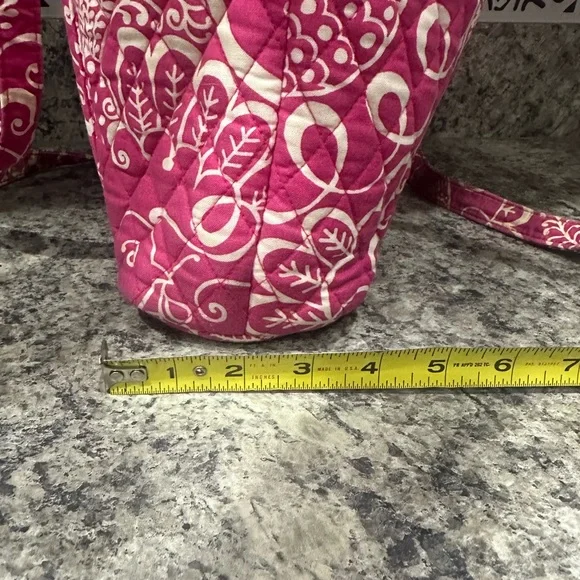 Vera Bradley Tote Bag Fabric Pink and White Floral Pattern - Picture 11 of 11